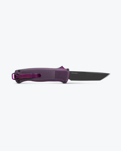 Benchmade, Inc.™ Shootout OTF 5370GY-06 Dark Purple Grivory CPM-CruWear Semi-Stainless Steel Pocket Knife