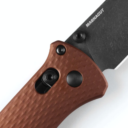 Benchmade, Inc.™ Bailout 537BK-07 Burnt Copper Anodized 6061-T6 Aluminum CPM-MagnaCut Stainless Steel Pocket Knife