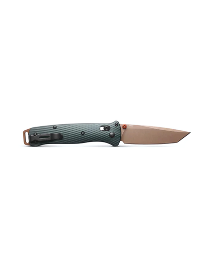 Benchmade, Inc.™ Bailout 537FE-2601 Taiga Green Anodized 6061-T6 Aluminum CPM-S90V Stainless Steel Pocket Knife