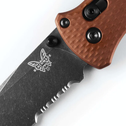 Benchmade, Inc.™ Bailout 537SBK-07 Burnt Copper Anodized 6061-T6 Aluminum CPM-MagnaCut Stainless Steel Pocket Knife