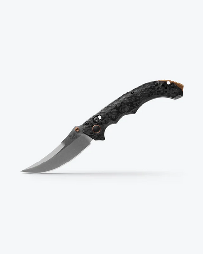 Benchmade, Inc.™ Mini Bedlam 865-02 Marbled Carbon Fiber CPM-S90V Stainless Steel Pocket Knife