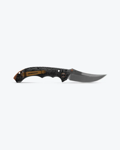 Benchmade, Inc.™ Mini Bedlam 865-02 Marbled Carbon Fiber CPM-S90V Stainless Steel Pocket Knife