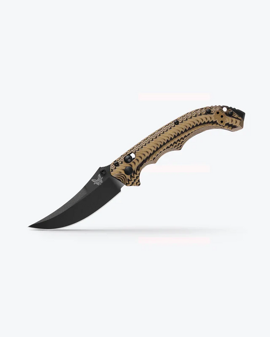 Benchmade, Inc.™ Mini Bedlam 865BK-01 Coyote & Black G10 CPM-S90V Stainless Steel Pocket Knife
