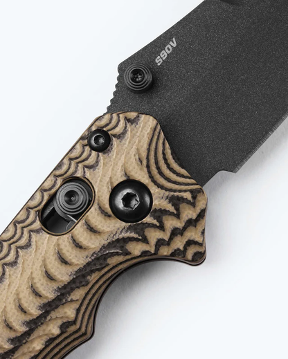 Benchmade, Inc.™ Mini Bedlam 865BK-01 Coyote & Black G10 CPM-S90V Stainless Steel Pocket Knife