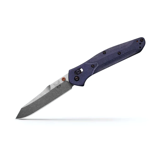 Benchmade, Inc.™ Osborne 940-04 Blue Denim Micarta M390 Stainless Steel Pocket Knife
