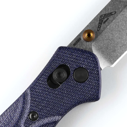 Benchmade, Inc.™ Osborne 940-04 Blue Denim Micarta M390 Stainless Steel Pocket Knife