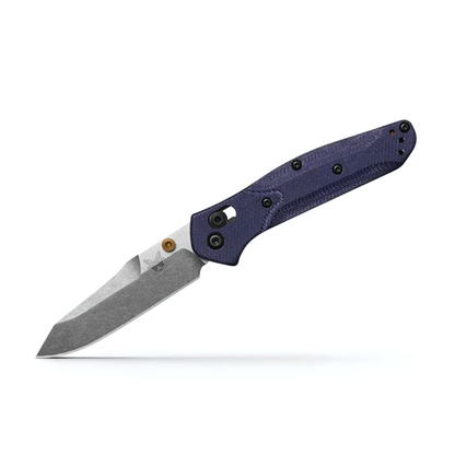 Benchmade, Inc.™ Mini Osborne 945-04 Blue Denim Micarta M390 Stainless Steel Pocket Knife