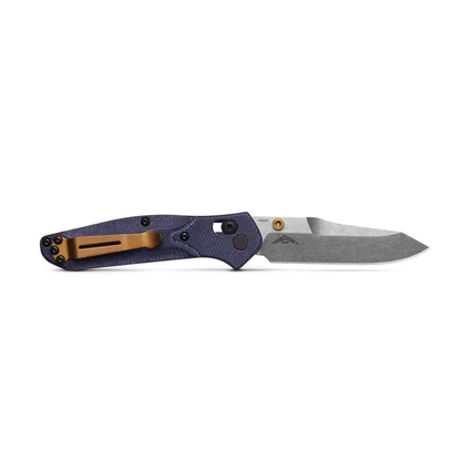 Benchmade, Inc.™ Mini Osborne 945-04 Blue Denim Micarta M390 Stainless Steel Pocket Knife