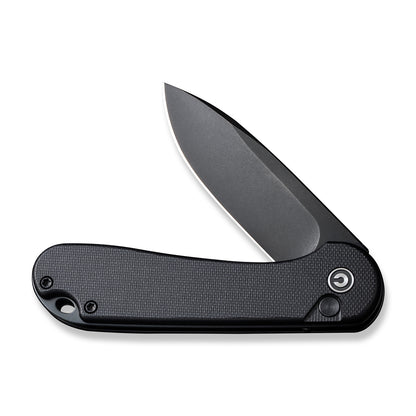 CIVIVI Knives™ Elementum 2 Button Lock C18062P-1 Black G10 Nitro-V Stainless Steel Pocket Knife