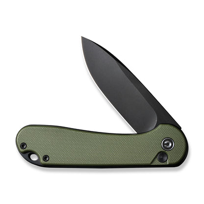 CIVIVI Knives™ Elementum 2 Button Lock C18062P-3 OD Green G10 Nitro-V Stainless Steel Pocket Knife