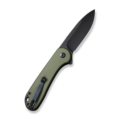 CIVIVI Knives™ Elementum 2 Button Lock C18062P-3 OD Green G10 Nitro-V Stainless Steel Pocket Knife