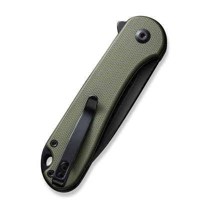 CIVIVI Knives™ Elementum 2 Button Lock C18062P-3 OD Green G10 Nitro-V Stainless Steel Pocket Knife