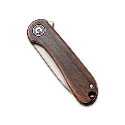 CIVIVI Knives™ Mini Elementum Frame Lock C18062Q-2 Copper and Stainless Steel 14C28N Stainless Steel Pocket Knife