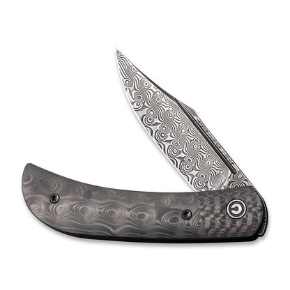 CIVIVI Knives™ Appalachian Drifter 2 Liner Lock C19010C-DS3 Black Carbon Fiber Damascus Steel Pocket Knife