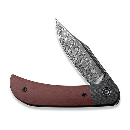 CIVIVI Knives™ Appalachian Drifter 2 Liner Lock C19010C-DS4 Burgundy G10 Damascus Steel Pocket Knife