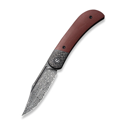 CIVIVI Knives™ Appalachian Drifter 2 Liner Lock C19010C-DS4 Burgundy G10 Damascus Steel Pocket Knife