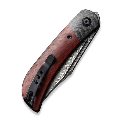 CIVIVI Knives™ Appalachian Drifter 2 Liner Lock C19010C-DS4 Burgundy G10 Damascus Steel Pocket Knife