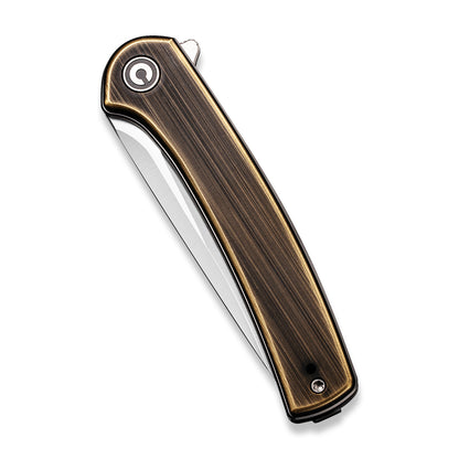 CIVIVI Knives™ Mini Asticus Liner Lock C19026B-2 Brass 10Cr15CoMoV Stainless Steel Pocket Knife