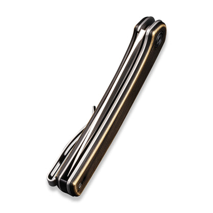 CIVIVI Knives™ Mini Asticus Liner Lock C19026B-2 Brass 10Cr15CoMoV Stainless Steel Pocket Knife