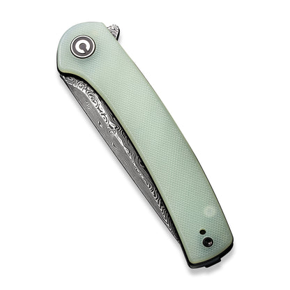 CIVIVI Knives™ Mini Asticus Liner Lock C19026B-DS1 Natural G10 Damascus Steel Pocket Knife