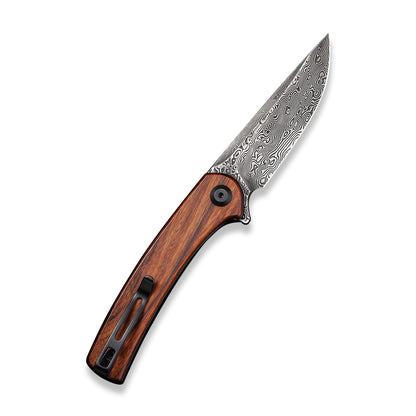 CIVIVI Knives™ Mini Asticus Liner Lock C19026B-DS2 Cuibourtia Wood Damascus Steel Pocket Knife