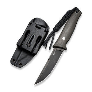 CIVIVI Knives™ Tamashii Fixed Blade C19046-4 Dark Green Micarta D2 Semi-Stainless Steel Knife