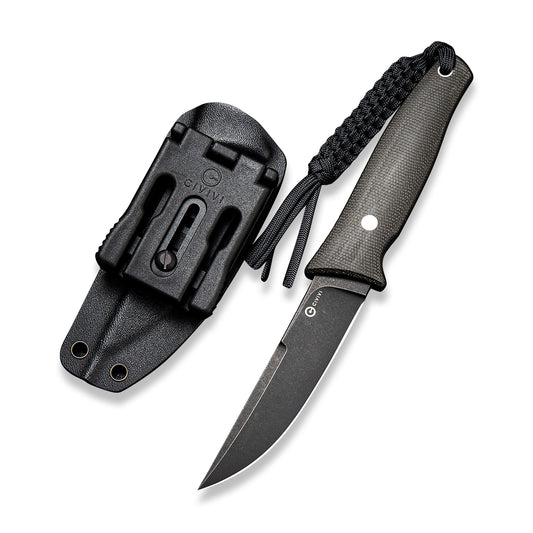CIVIVI Knives™ Tamashii Fixed Blade C19046-4 Dark Green Micarta D2 Semi-Stainless Steel Knife