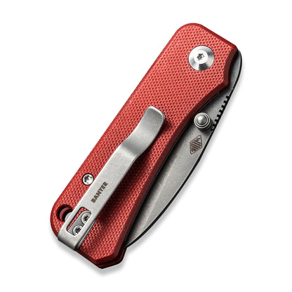 CIVIVI Knives™ Baby Banter Liner Lock C19068S-6 Burgundy G10 Nitro-V Stainless Steel Pocket Knife