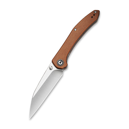 CIVIVI Knives™ Hadros Liner Lock C20004-2 Brown Micarta 10Cr15CoMoV Stainless Steel Pocket Knife