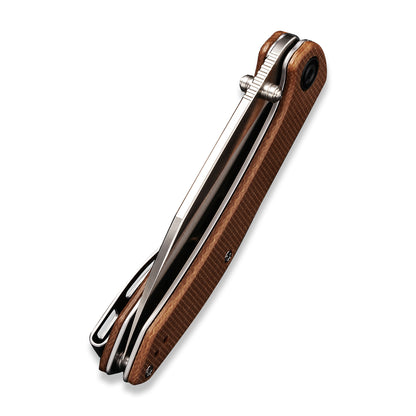 CIVIVI Knives™ Hadros Liner Lock C20004-2 Brown Micarta 10Cr15CoMoV Stainless Steel Pocket Knife