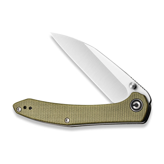 CIVIVI Knives™ Hadros Liner Lock C20004-3 Olive Micarta 10Cr15CoMoV Stainless Steel Pocket Knife