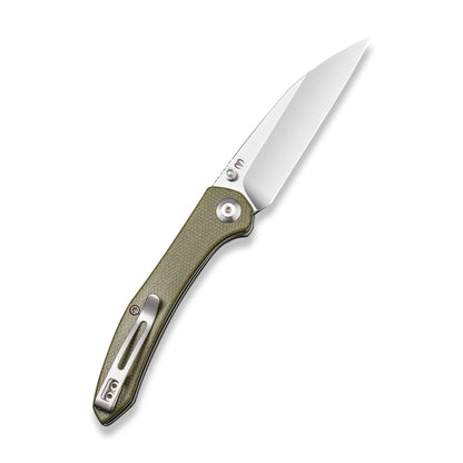 CIVIVI Knives™ Hadros Liner Lock C20004-3 Olive Micarta 10Cr15CoMoV Stainless Steel Pocket Knife