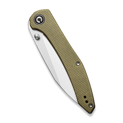 CIVIVI Knives™ Hadros Liner Lock C20004-3 Olive Micarta 10Cr15CoMoV Stainless Steel Pocket Knife
