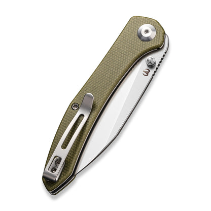 CIVIVI Knives™ Hadros Liner Lock C20004-3 Olive Micarta 10Cr15CoMoV Stainless Steel Pocket Knife