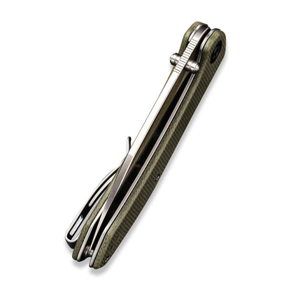 CIVIVI Knives™ Hadros Liner Lock C20004-3 Olive Micarta 10Cr15CoMoV Stainless Steel Pocket Knife