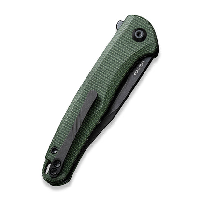 CIVIVI Knives™ Mini Sandbar Liner Lock C20011-3 Green Micarta Nitro-V Stainless Steel Pocket Knife