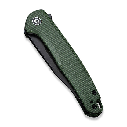 CIVIVI Knives™ Mini Sandbar Liner Lock C20011-3 Green Micarta Nitro-V Stainless Steel Pocket Knife