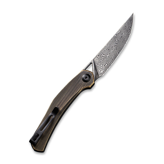 CIVIVI Knives™ Lazar Liner Lock C20013-DS2 Brass Damascus Steel Pocket Knife