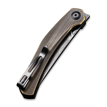 CIVIVI Knives™ Lazar Liner Lock C20013-DS2 Brass Damascus Steel Pocket Knife