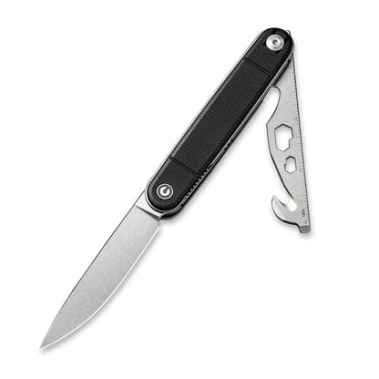 CIVIVI Knives™ Crit Liner Lock C20014F-1 Black G10 Nitro-V Stainless Steel Pocket Knife