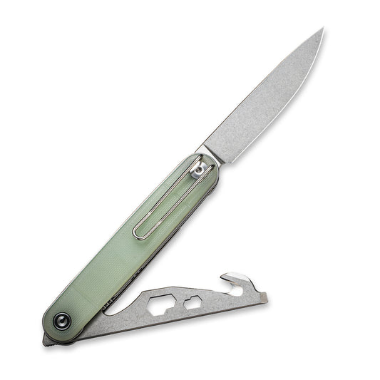 CIVIVI Knives™ Crit Liner Lock C20014F-2 Natural G10 Nitro-V Stainless Steel Pocket Knife