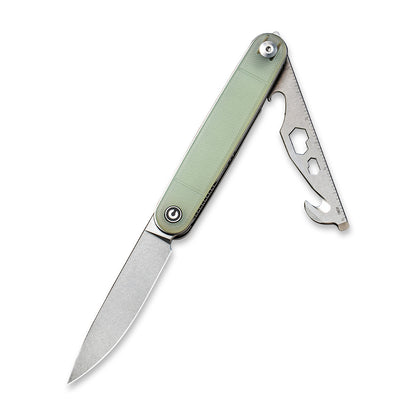 CIVIVI Knives™ Crit Liner Lock C20014F-2 Natural G10 Nitro-V Stainless Steel Pocket Knife