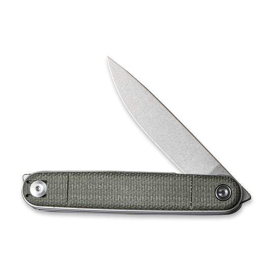 CIVIVI Knives™ Crit Liner Lock C20014F-3 Green Micarta Nitro-V Stainless Steel Pocket Knife
