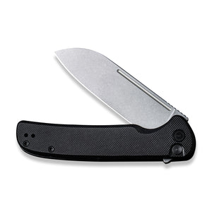 CIVIVI Knives™ Chevalier Button Lock C20022-1 Black G10 14C28N Stainless Steel Pocket Knife