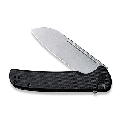 CIVIVI Knives™ Chevalier Button Lock C20022-1 Black G10 14C28N Stainless Steel Pocket Knife