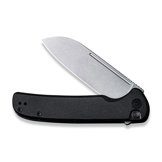 CIVIVI Knives™ Chevalier Button Lock C20022-1 Black G10 14C28N Stainless Steel Pocket Knife