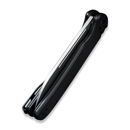 CIVIVI Knives™ Chevalier Button Lock C20022-1 Black G10 14C28N Stainless Steel Pocket Knife