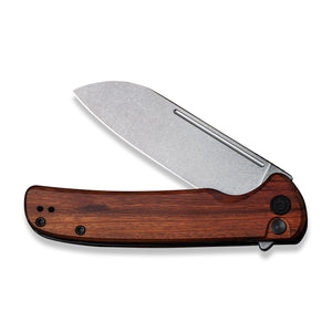 CIVIVI Knives™ Chevalier Button Lock C20022-3 Cuibourtia Wood 14C28N Stainless Steel Pocket Knife