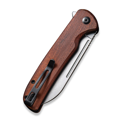 CIVIVI Knives™ Chevalier Button Lock C20022-3 Cuibourtia Wood 14C28N Stainless Steel Pocket Knife