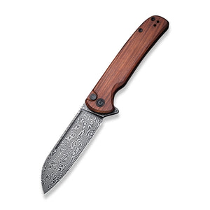 CIVIVI Knives™ Chevalier Button Lock C20022-DS1 Cuibourtia Wood Damascus Steel Pocket Knife